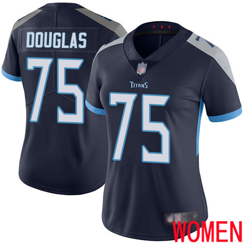 Tennessee Titans Limited Navy Blue Women Jamil Douglas Home Jersey NFL Football 75 Vapor Untouchable